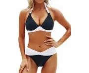 Women's two piece swimsuits Bikini sets Suspender swimsuits Vintage swimsuits