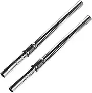Huiaway 2 Pcs Chrome Telescopic Metal Vacuum Wands - 1 1/4 Inch (1.25") Extension Wand Extends to 31.9 Inch Long for Most Brands
