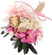 Amosfun Elegant Wedding Corsage Artificial Hydrangea Boutonniere Dried Flower Accessory for Grooms Idea
