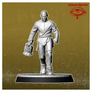 Nuclear Cultist 2 | Vermillion | Post Apocalypse FWW Wargaming 3D Printed Mini