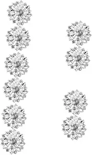 CONGARTENO 5sets Metal Rhinestone Buttons Set Decorative Sewing Button for Clothing Crafting Embellishments Shiny Charms for Diy Projects 2pcs*5