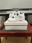 Air Jordan 4 Retro Metallic Pack Mens Sneakers White Purple US 10 Athletic Shoe