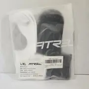 FITRELL 2 Pk Compression Ankle Socks for Women and Men L/XL white & black