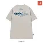 2024 中性 UNDO SYMBOL 2.0 顏色淺灰色 100% 標準棉 T 恤 - 本地品牌正品 S-5XL