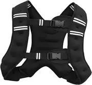 Oshhni Weighted Vest Weight Loading Vest Exercise Adjustable for Men Women Weighted Jacket for Running Calisthenics Boxing Jogging