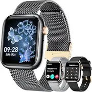 Men's Smartwatch with Bluetooth Phone Function Fitness Watch: 1.83 Inch HD Touchscreen Smart Watch with 120+ Sports Modes with Heart Rate Monitor Pedometer IP68 Waterproof Fitness Tracker Compatible