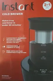 Instant 2 in 1 Cold Brewer Coffee Maker