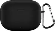 [USTIYA] Case for Realme Buds T300 Protective Silicone Case with Keychain Cover (Black)