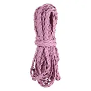 Flat Braided Leather Cord 7mm 5m Pink Craft Strip for Jewelry 16.4ft