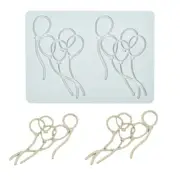 3D Chocolate Moulds Mousse Molds Balloon Shape Fondant Mold Silicone Candy Mould