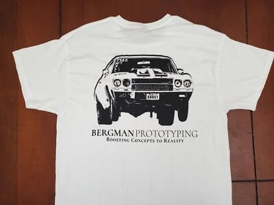 Ghost Chevelle Sketch Design Shirt (Size MED) Bergman Prototyping & Racing