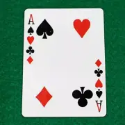 Corner Pips, Ace of Spade, Heart, Clubs, Diamond, Red Bicycle Gaff Playing Card