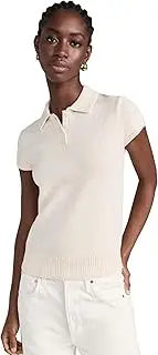 [Theory] Women's Cap Sleeve Polo, Off-White