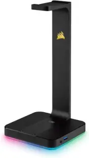 Corsair CA-9011167-AP ST100 RGB Premium Headset Stand with 7.1 Sound