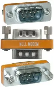 10pack DB9 Male~M Null Modem Nul/Cross Serial RS232cable gender changer Adapter