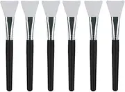 LORMAY 6 Pcs Premium Quality Silicone Face Mask Brushes. Facial Mask Applicators for Mud, Clay, Charcoal Mixed Mask, and Body Lotion