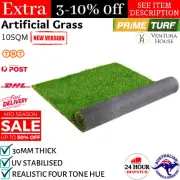 Primeturf Artificial Synthetic Grass Fake Lawn 10SQM Plastic Turf Plant 30mm New