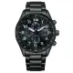 【CITIZEN 星辰】CHRONOGRAPH 光動能碼錶計時鋼帶時尚腕錶 43mm(CA0775-79E)