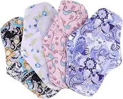 TOVINANNA Bamboo Charcoal Sanitary Napkins Pack Reusable Menstrual Pads Washable Comfortable Nursing Mat