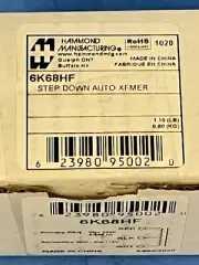 HAMMOND 6K68HF TRANSFORMER, STEP-DOWN AUTO, PRI:230V, 50/60HZ, SEC: 115V, 2