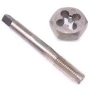 US Stock HSS M9 x 1.25mm Tap & 9x1.25mm Hexagon Die Metric Thread Right Hand Set