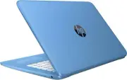 NewHP Stream 14" Laptop, Celeron N3060 4GB RAM, 32GB eMMC Storage, Aqua-Blue