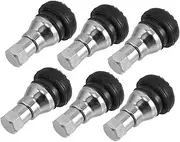 Alipis Replacement Tubeless Valve Stems 6pcs Snap-in Stem Caps High Durability