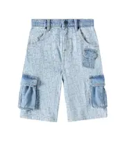 [Marc Jacobs Kids] Marc Jacobs Kids Logo denim cargo shorts Y 14 blue