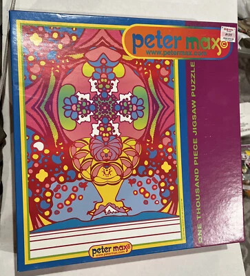 Peter Max 1000 Piece Jigsaw Puzzle-“ 2000 Light Years” Sealed Box-Ceaco-Orig tag