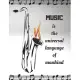 MUSIC is the universal language of mankind: Notebook/notepad/diary/journal perfect gift for all saxaphone players. - 80 black lined pages - A4 - 8.5x1