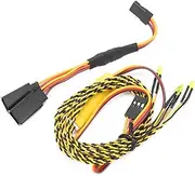 RC Model Car Linkage Lights Turn Signal Lights Group with 4LED Turn Signal and Y Wire Set for RC Remote Control Model Car
