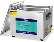[AIPOI] Ultrasonic Cleaner 15L, Ultrasonic Cleaning Machine with Timer and Heater, for Car and Motorcycle Repair Workshops, Aviation Maintenance, Electronic Workshops, Laboratories, Medical Supply