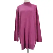 ATM NWT Long Sleeve Sweater Dress Size S in Amethyst (Purple/Multi) Cashmere