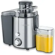 [SEVERIN] Multi-Purpose Electric Juicer with 400 W of Power ES 3566, Brushed Stainless Steel-Black