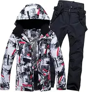 [Bciopll] Ski Suit Men Winter Warm Outdoor Sports Snow Jackets and Pants Ski Snowboard Jacket