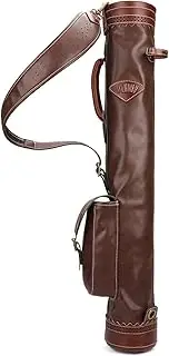 Tourbon Vintage Golf Sunday Carry Bag with Ball Bag, Portable Golf Club Travel Bag for Diving Area