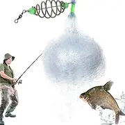 Fishing Nets for Saltwater - Fishing Casting Net - Aquatic Life Catching Mesh Trap Spring Bait Cage for Pier Supplies