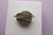 Ring Bomb Party Peridot Cubic Zirconia Bands size 6