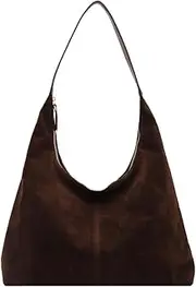 [ALINUOYQ] Suede Tote Bags for Women Hobo Bags Work Tote Bag Women Crescent Shoulder Bag Office Casual Tote Bag Suede Purse