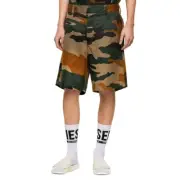 Diesel P Berti Camouflage Knee Length Daytime Lightweight Mens Shorts ~ 30 M3020