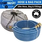 20m Caravan Drinking Water Hose with Brass Fittings & Storage Bag Kit / Pack