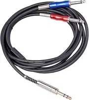 Totority Revolution Cable Stereo Jack Cord Cable Audio Connection Wire to Aux Cable Electric Guitar Accessories Cables Output Cable Line Cable Dual 6.35mm Mono Cable