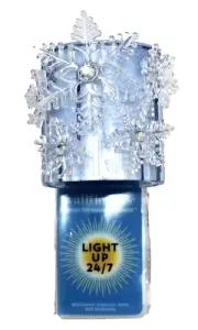 Bath & Body Works Blue Snowflakes Light Up Wallflowers Plug In Christmas