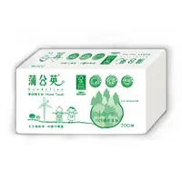 在飛比找蝦皮購物優惠-蒲公英 環保 二折式 擦手紙巾 200抽*24包/箱 #正隆