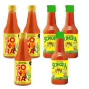 SALSA PICANTE SONORA CHILE DE ARBOL VARIETY HOT SAUCE SALSA MEXICANA BOTTLE PK 6