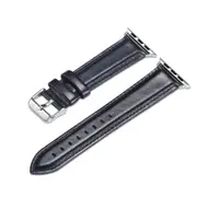 44mm/42mm Leather Watch Band Strap for Smart Watch Apple Watch1/2/3/4 BLACK COLOR