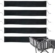 Folding Chair Replacement Fabric | Set of 5 Reinforced Anti-Crack Belt for Lounge Chair,Stretch Straps for Recliner Accessories & Repair Parts