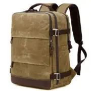 Travel Backpack for Men Carry On Backpack Flight Approved 17 inch Brown