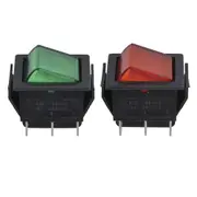 [Jaycar] DPDT Illuminated Rocker Switch (Large) - Red