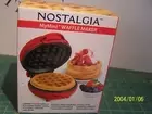 Waffle Maker Nostalgia MyMini * New in Box * Red